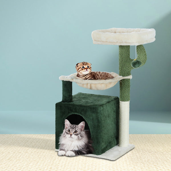 i.Pet Cat Tree Tower Scratching Post Scratcher Wood Condo Bed Toys House 78cm Tristar Online