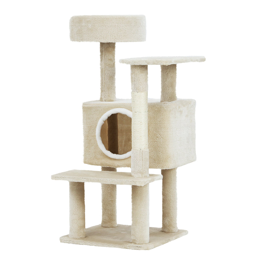 i.Pet Cat Tree Tower Scratching Post Scratcher Wood Condo House Bed Trees 90cm Tristar Online