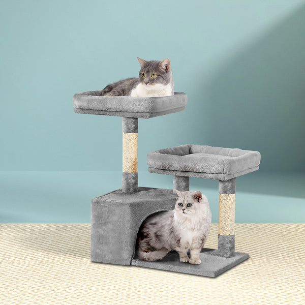 i.Pet Cat Tree Tower Scratching Post Scratcher Wood Condo House Bed Trees 69cm Tristar Online