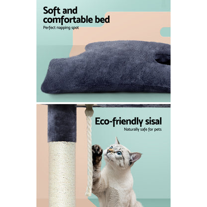 i.Pet Cat Tree Scratching Post Scratcher Tower Condo House Grey 102cm Tristar Online