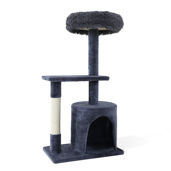 i.Pet Cat Tree Scratching Post Scratcher Tower Condo House Grey 94cm Tristar Online