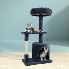 i.Pet Cat Tree Scratching Post Scratcher Tower Condo House Grey 94cm Tristar Online