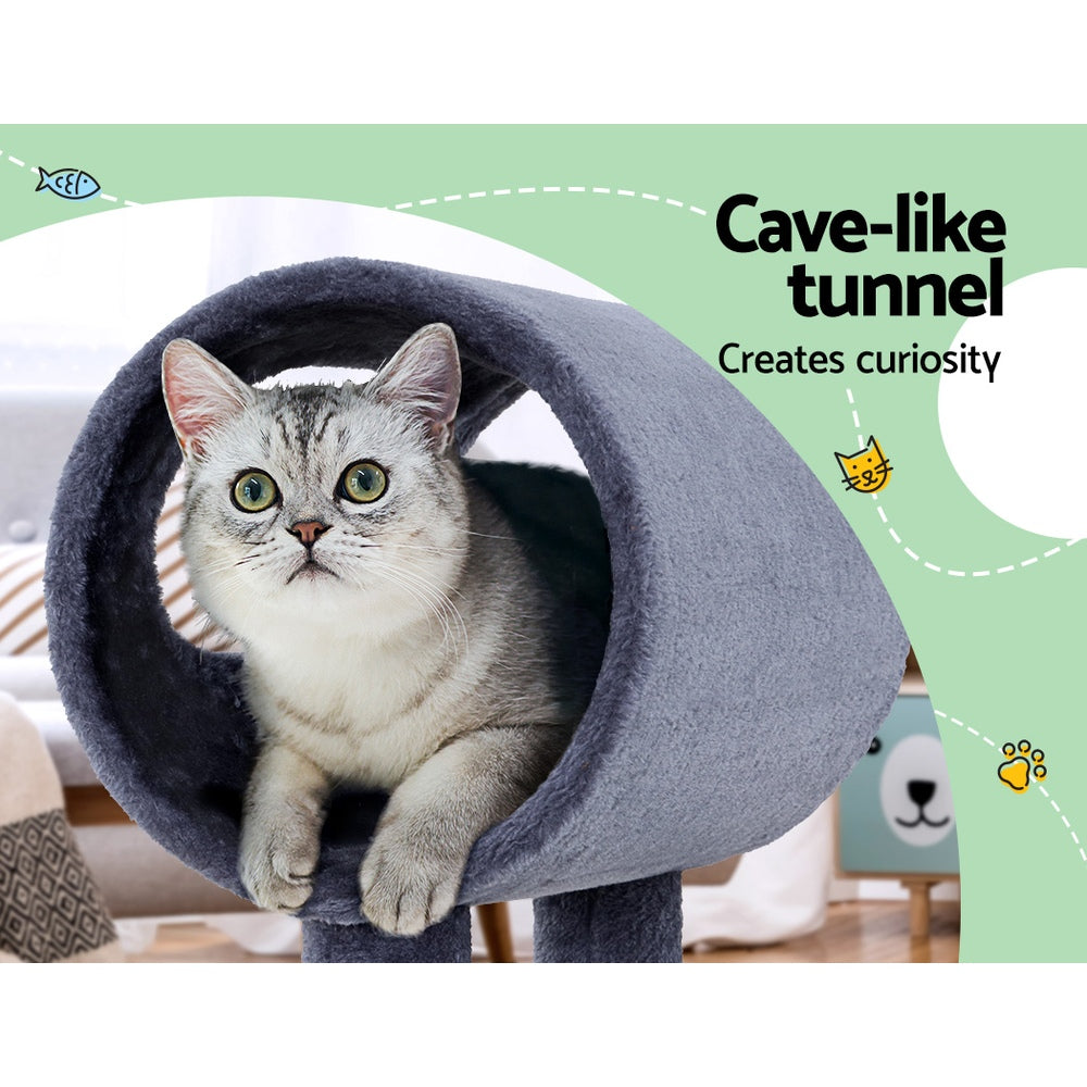i.Pet Cat Tree Scratching Post Scratcher Tower Condo House Grey 53cm Tristar Online