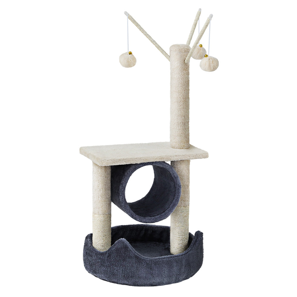 i.Pet Cat Tree 76cm Scratching Post Tower Scratcher Condo House Hanging toys Tristar Online