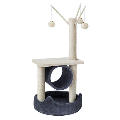 i.Pet Cat Tree 76cm Scratching Post Tower Scratcher Condo House Hanging toys Tristar Online