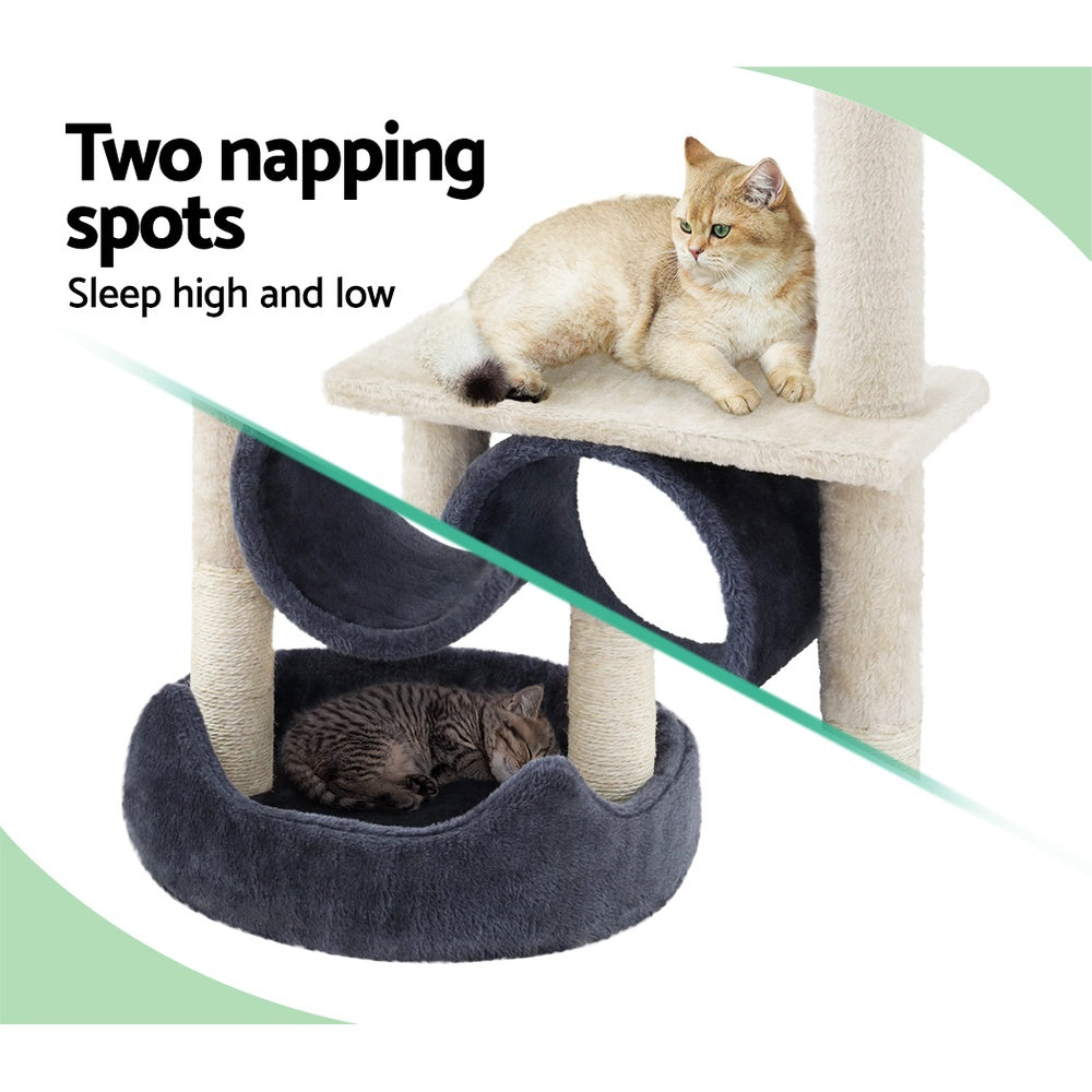 i.Pet Cat Tree 76cm Scratching Post Tower Scratcher Condo House Hanging toys Tristar Online