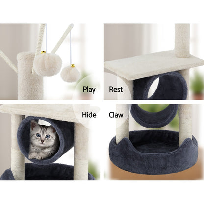 i.Pet Cat Tree 76cm Scratching Post Tower Scratcher Condo House Hanging toys Tristar Online