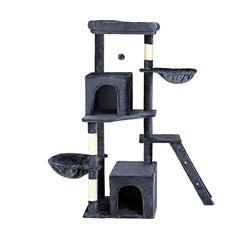 i.Pet Cat Tree Tower Scratching Post Scratcher 138cm Trees Condo House Grey Tristar Online