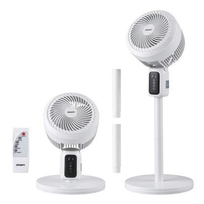 Devanti Pedestal Fan W/ Remote 3 Speed 12H Timer Height Adjustable Cooling Fan Tristar Online
