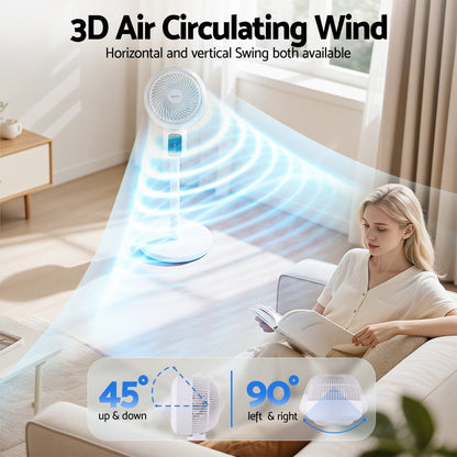 Devanti Pedestal Fan W/ Remote 3 Speed 12H Timer Height Adjustable Cooling Fan Tristar Online