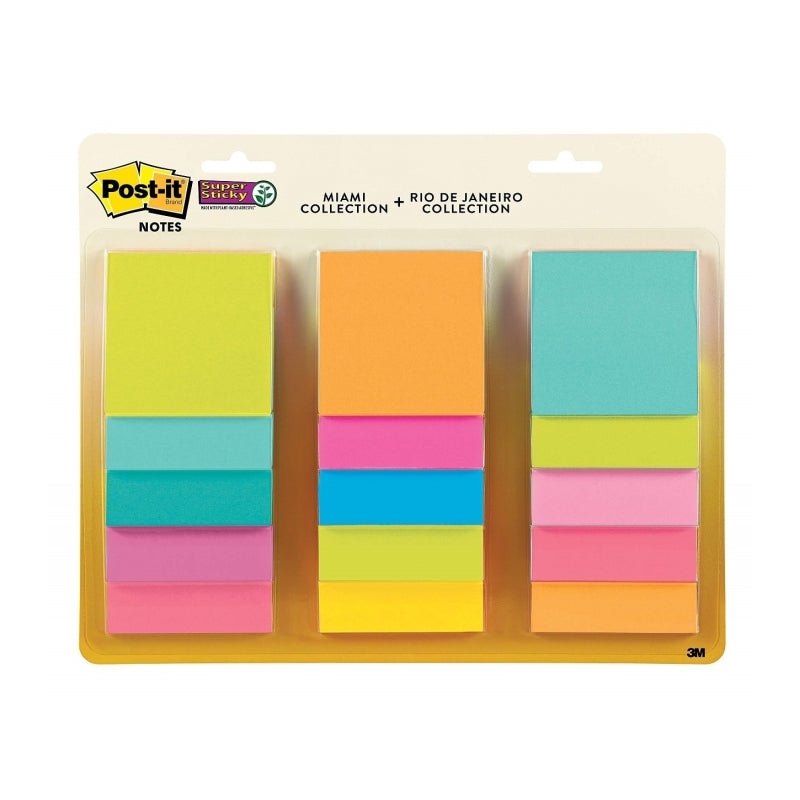 Post-It S/S Notes ValPack Bx12 Post-It