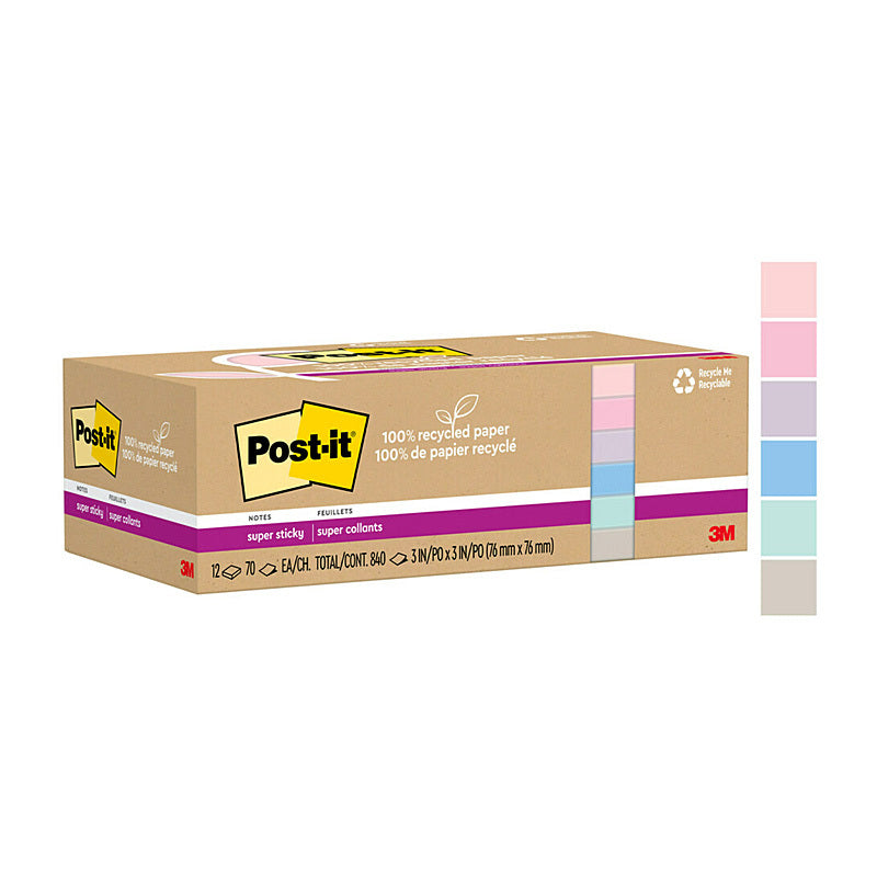 PI SS 654R-12SSNRP 76x76 Pk12 Post-It
