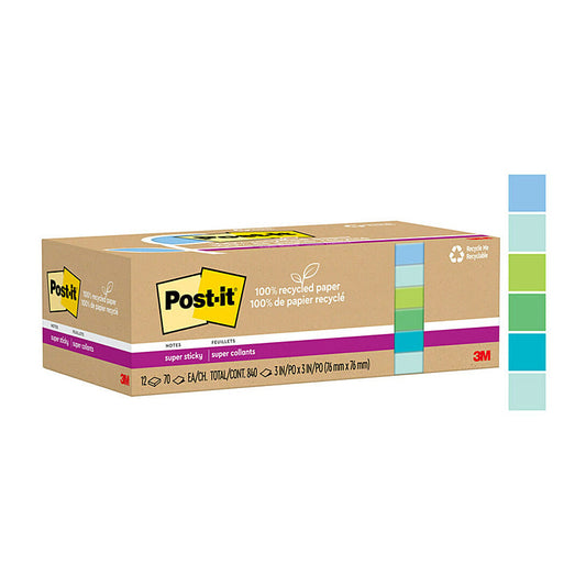 PI SS 654R-12SST 76x76 Pk12 Post-It