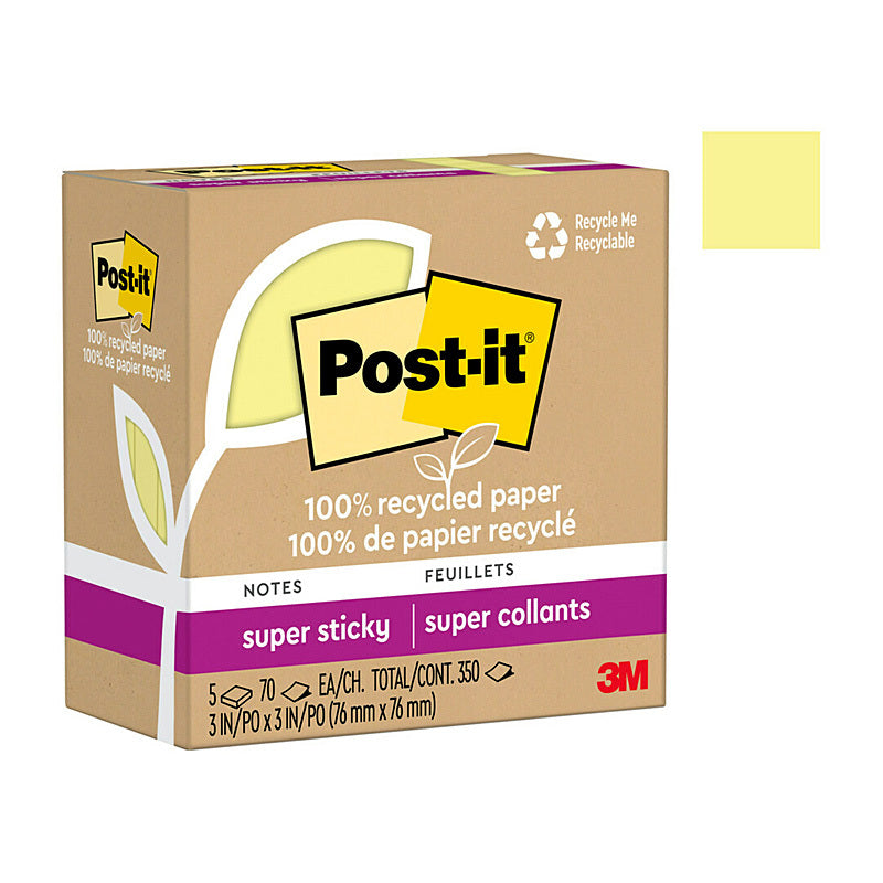 PI SS 654R-5SSCY 76x76 Pk5 Bx6 Post-It