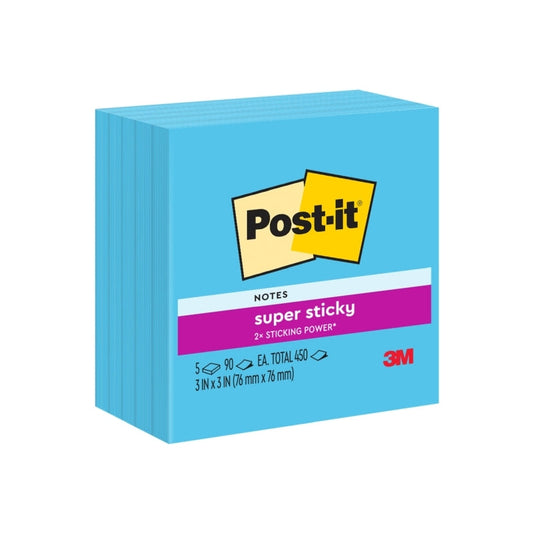 P-I SS 654-5SSBE Blu 75X75 Bx4 Post-It