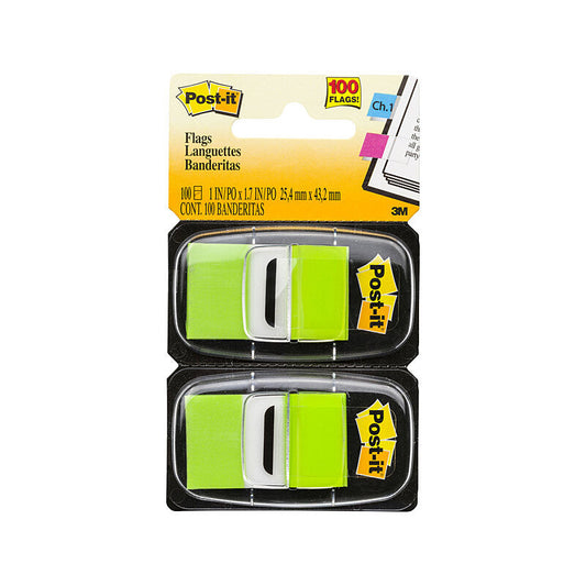 P-I Flag 680-BG2 Green Pk2 Bx6 Post-It