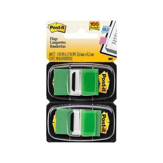 P-I Flag 680-GN2 Green Pk2 Bx6 Post-It
