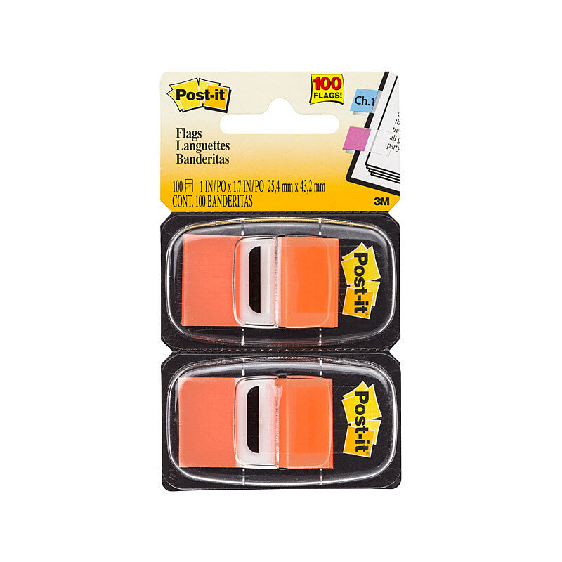 P-I Flag 680-OE2 Ornge Pk2 Bx6 Post-It