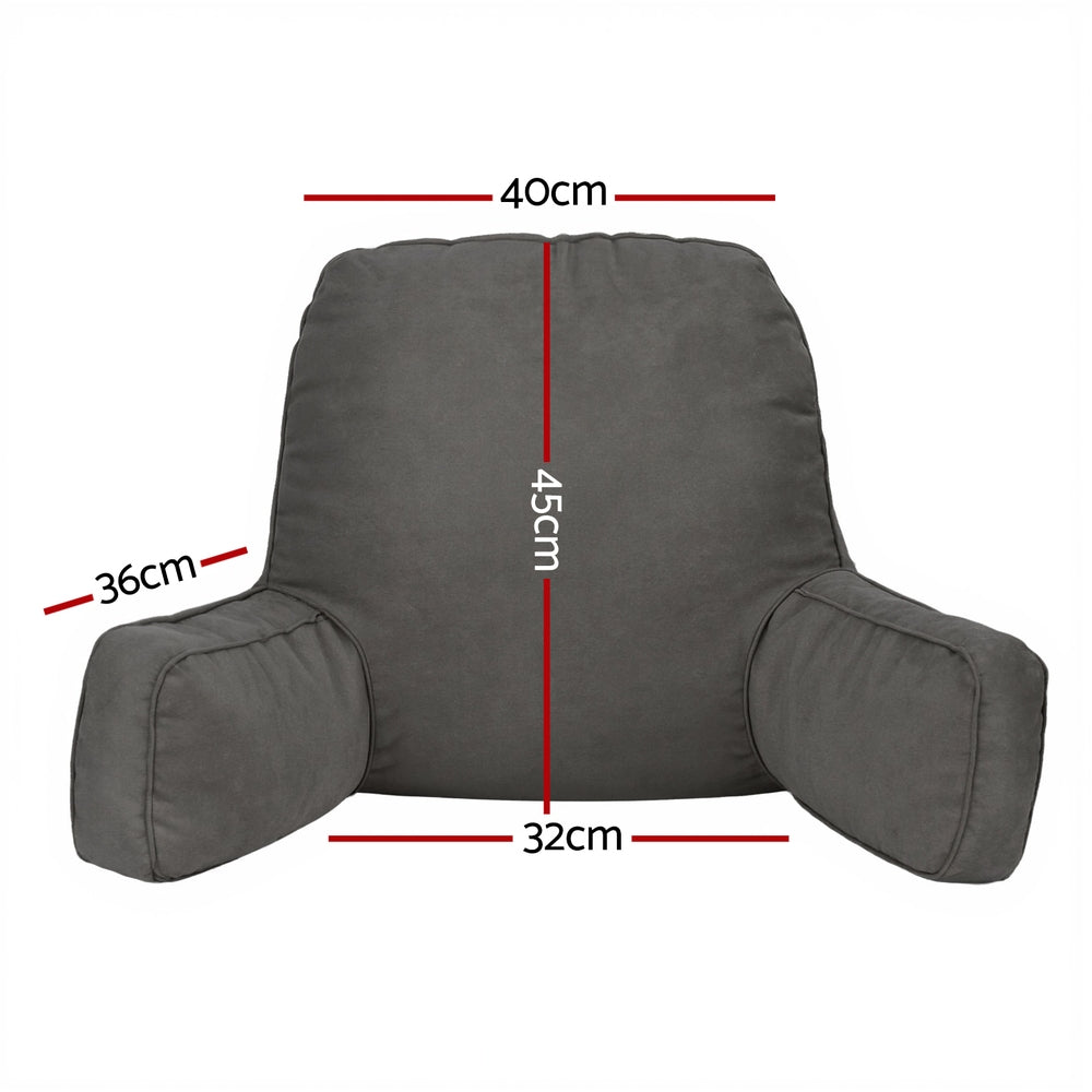 Giselle Reading Pillow Back Rest Lumbar Support Cushion Grey Tristar Online