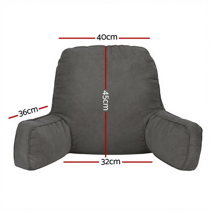 Giselle Reading Pillow Back Rest Lumbar Support Cushion Grey Tristar Online