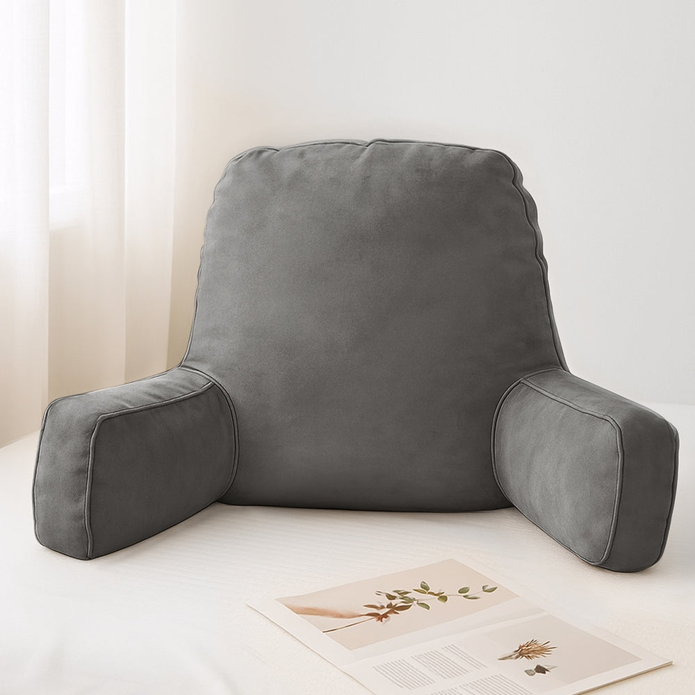 Giselle Reading Pillow Back Rest Lumbar Support Cushion Grey Tristar Online