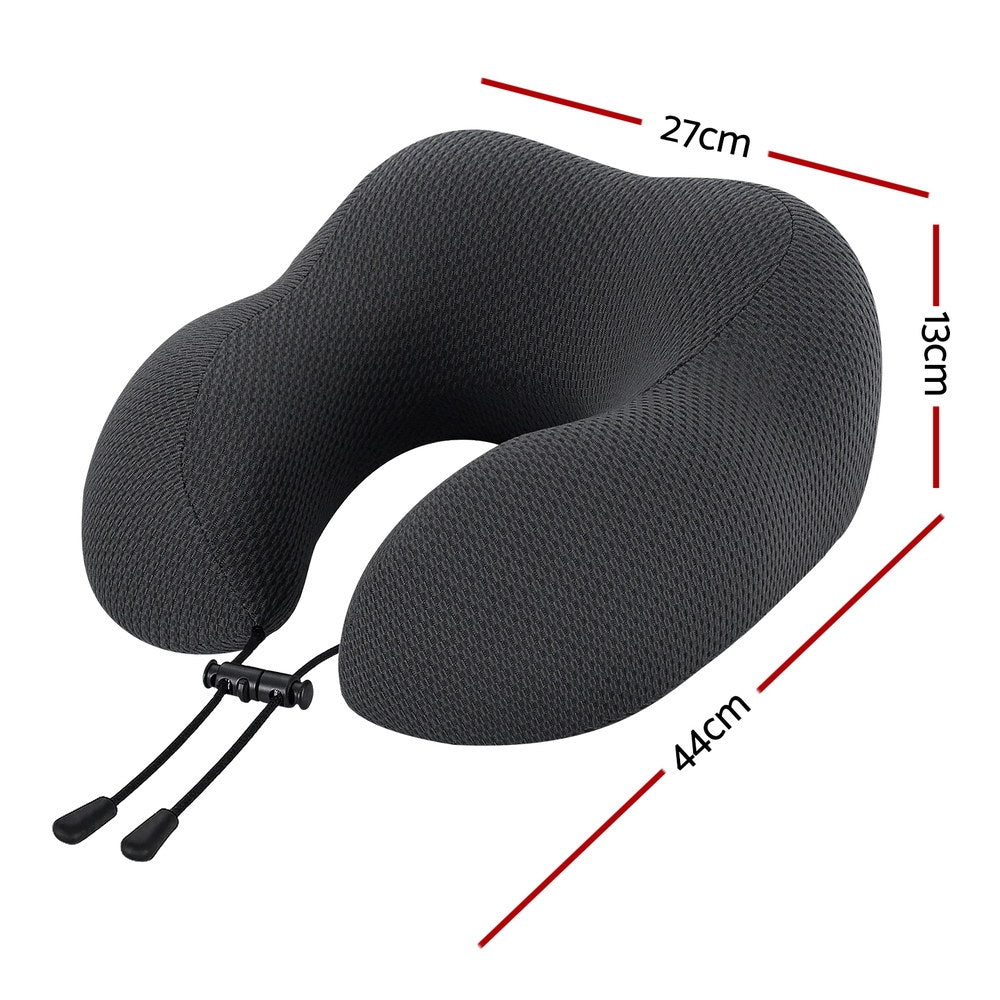 Giselle Bedding Travel Neck Pillow U-Shape Support Memory Foam Plane Car Cushion Tristar Online