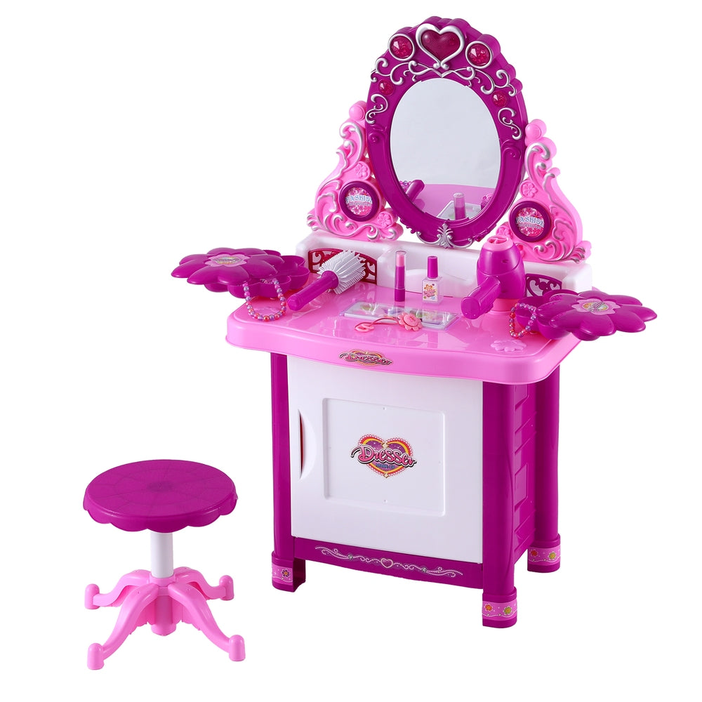 Keezi 30 Piece Kids Dressing Table Set - Pink Tristar Online