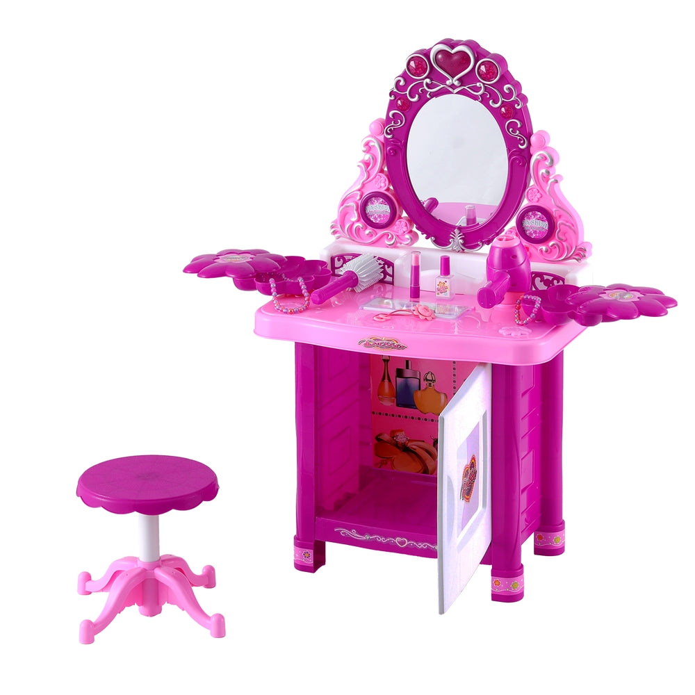 Keezi 30 Piece Kids Dressing Table Set - Pink Tristar Online