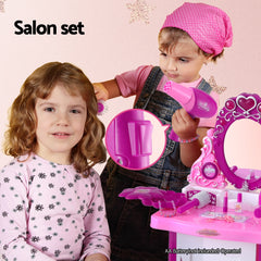 Keezi 30 Piece Kids Dressing Table Set - Pink Tristar Online