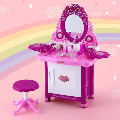 Keezi 30 Piece Kids Dressing Table Set - Pink Tristar Online