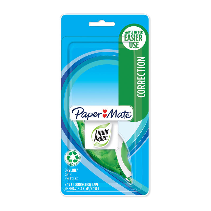 PM LP Dryline Grip Cor Tpe Bx6 Paper Mate