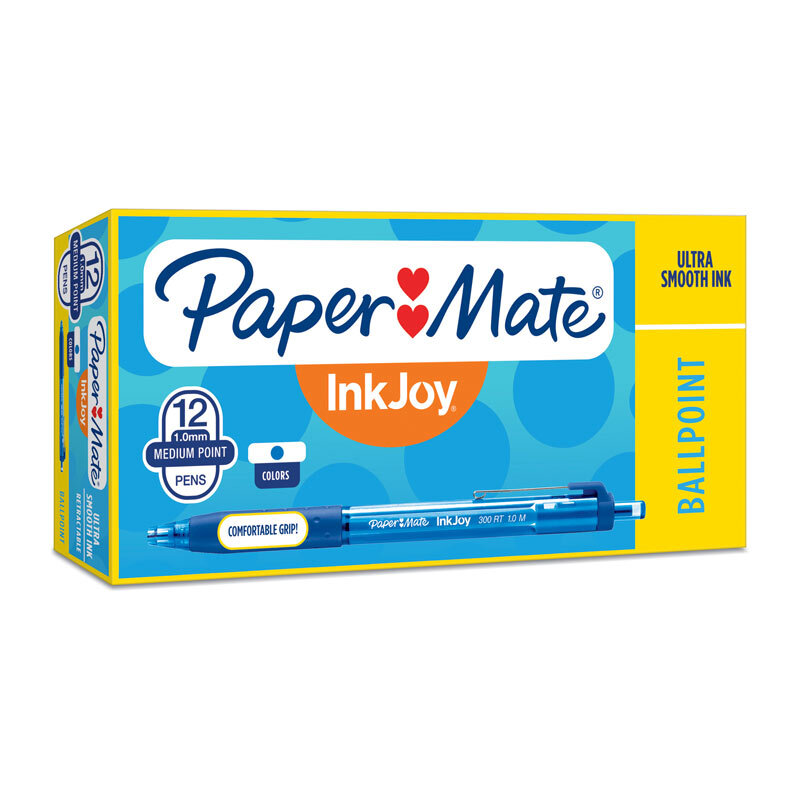 PM InkJoy 300RT BP Blue PK12 Paper Mate