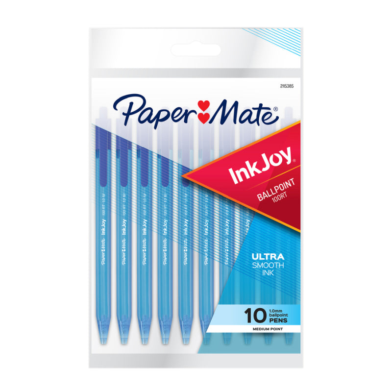 PM InkJ BP 100RT Blu Pk10 Bx12 Paper Mate