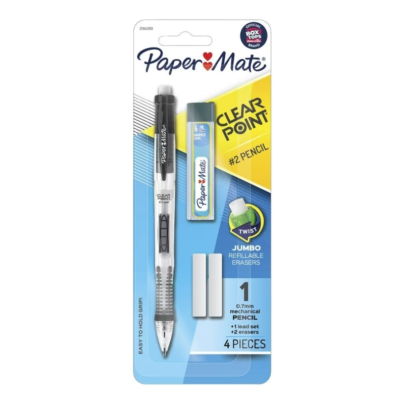 PM Clearpt Mech Pencil Set Bx6 Paper Mate