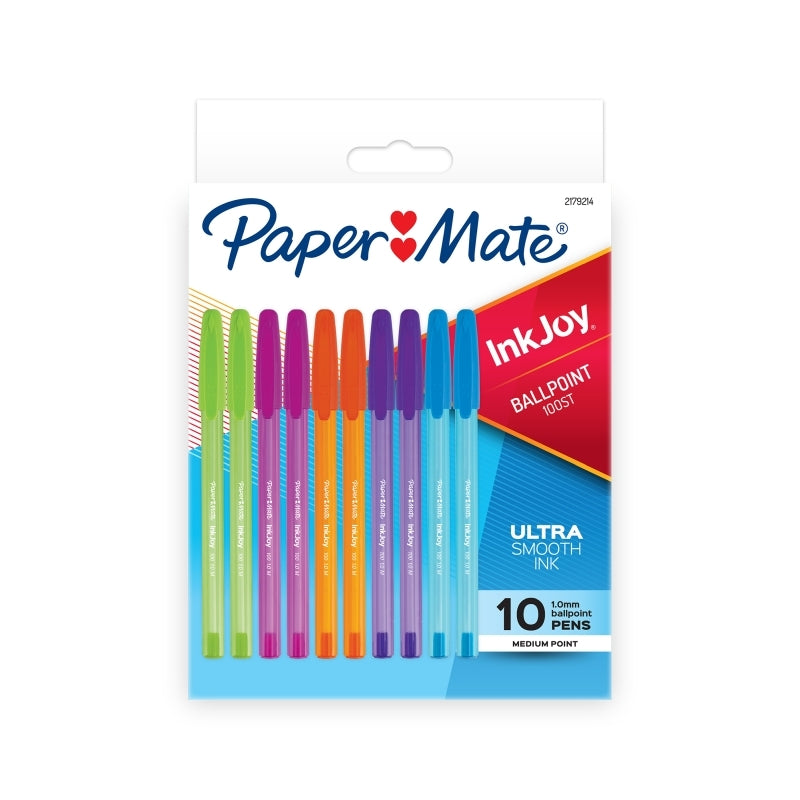 PM InkJ100ST BP Fsn Pk10R Bx12 Paper Mate
