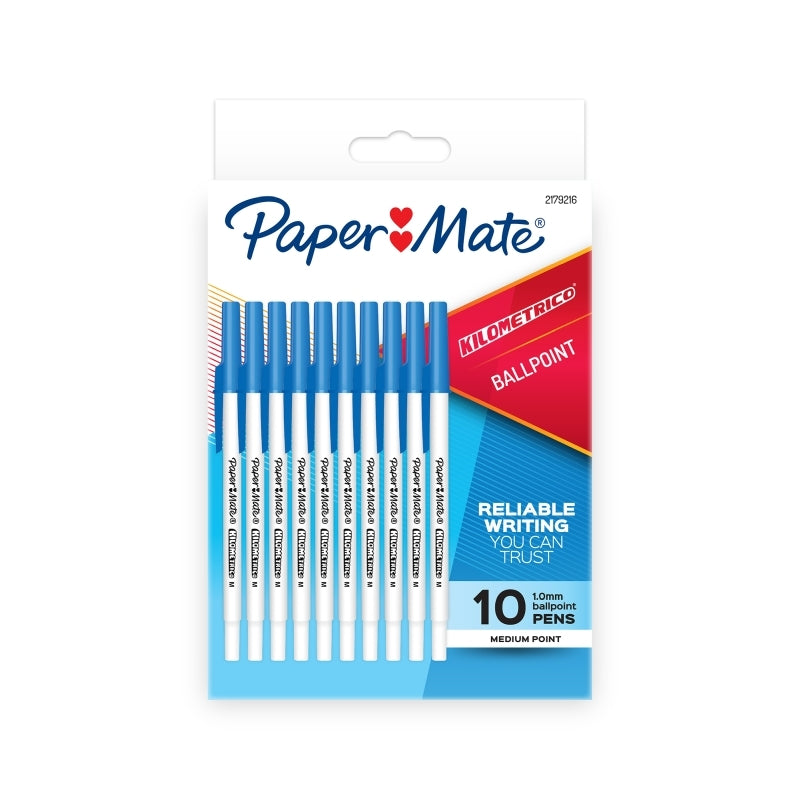 PM Kilometrico Blu Pk10R Box12 Paper Mate