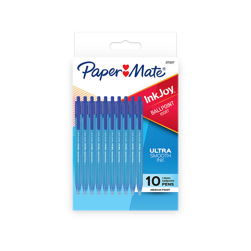 PM InkJ100RT BP Blu Pk10R Bx12 Paper Mate