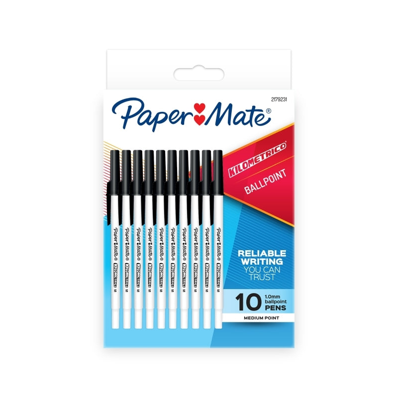PM Kilometrico Blk Pk10R Box12 Paper Mate
