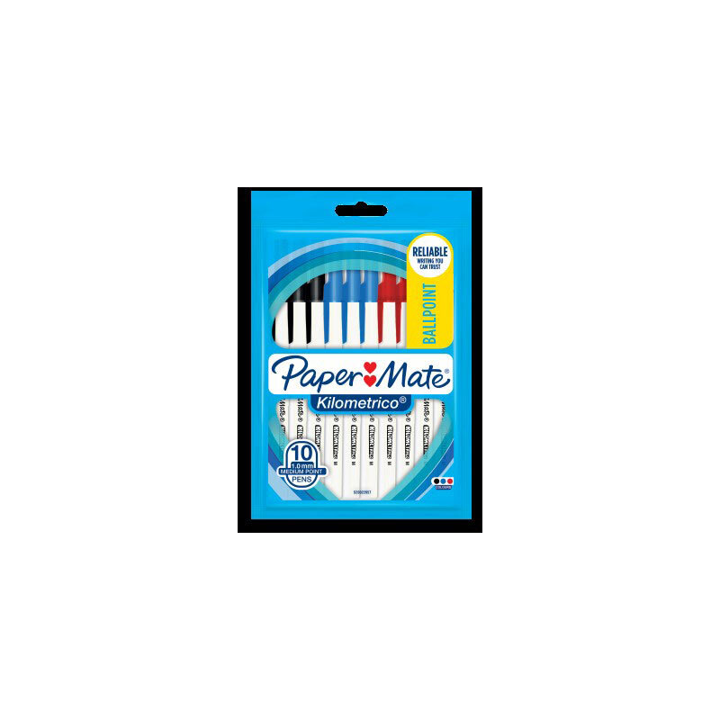 PM Kilometrico Asst Pk10 Box12 Paper Mate
