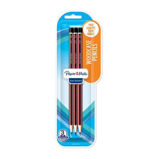 PM HB Woodcase Pencil Pk3 Bx12 Paper Mate