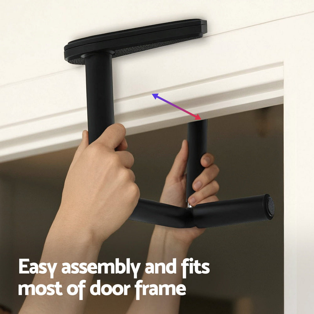 Everfit 2Pcs/Set Pull Up Bar Portable Foldable Dip Station Multi Gym 120kg Home Power Station Black Tristar Online