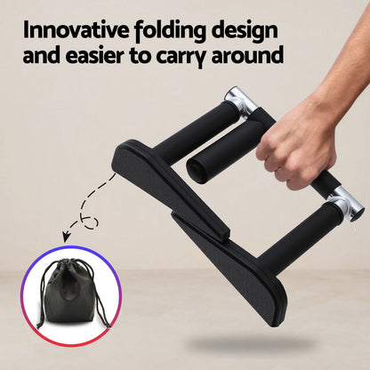 Everfit 2Pcs/Set Pull Up Bar Portable Foldable Dip Station Multi Gym 120kg Home Power Station Black Tristar Online