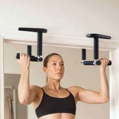 Everfit 2Pcs/Set Pull Up Bar Portable Foldable Dip Station Multi Gym 120kg Home Power Station Black Tristar Online