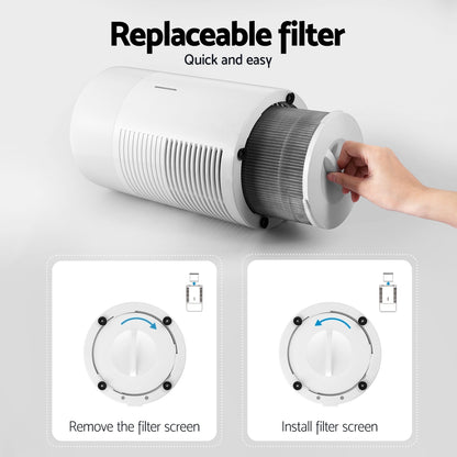 Devanti Air Purifier HEPA Filter Home Purifiers Dust Sensor PM2.5 Remover Tristar Online