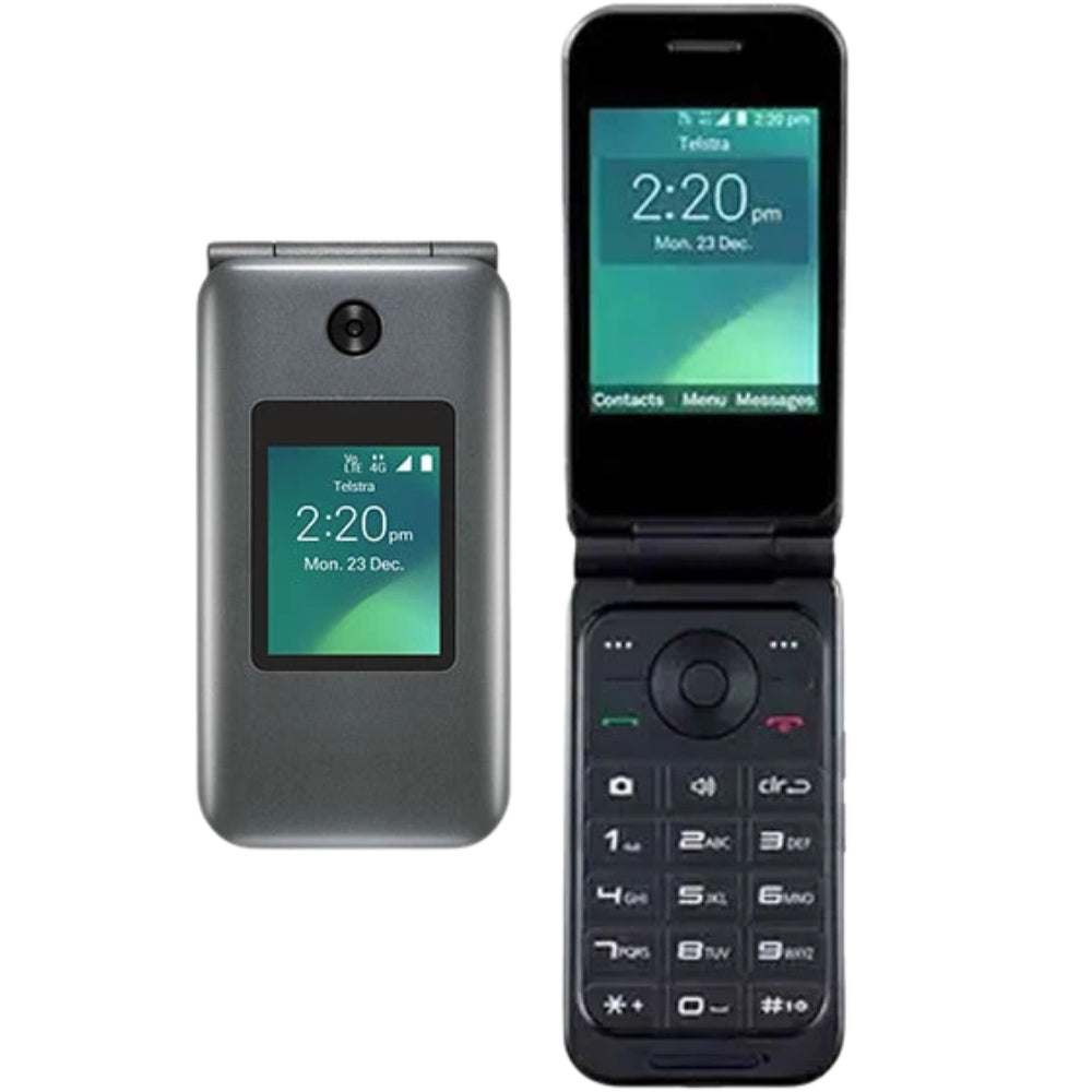 Telstra Flip 3 – 4G Seniors Flip Phone – Black - Excellent – Refurbished Telstra