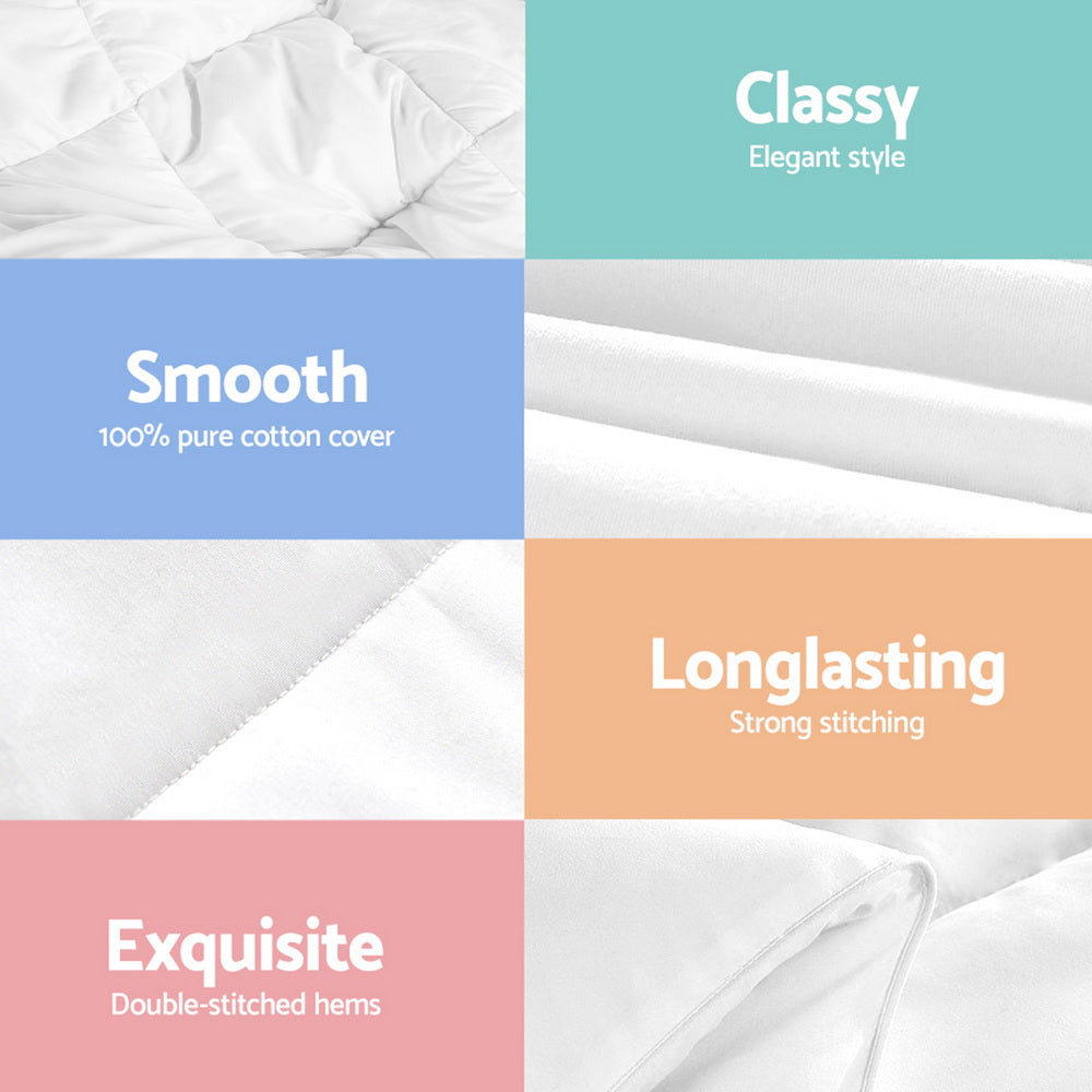 Giselle Bedding 800GSM Goose Down Feather Quilt Winter Blanket Duvet Comforter Double Tristar Online