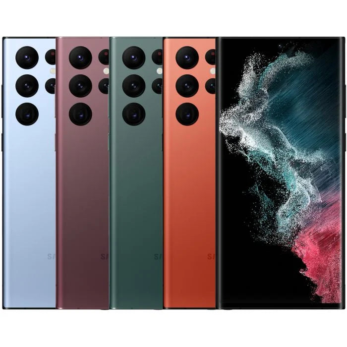 Samsung Galaxy S22 Ultra 8GB-128GB - Burgundy (AU Version) - Pristine – Refurbished Samsung