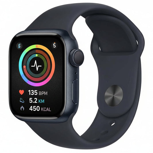 Apple Watch S7 Cellular 41mm Aluminium Case with Midnight Sport Band - with 80% battery - Pristine - Refurbished (Copy) Apple