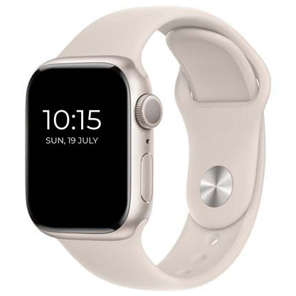 Apple Watch S7 GPS 41mm Starlight Aluminium Case with Starlight Sport Band (Refurbished Grade A)