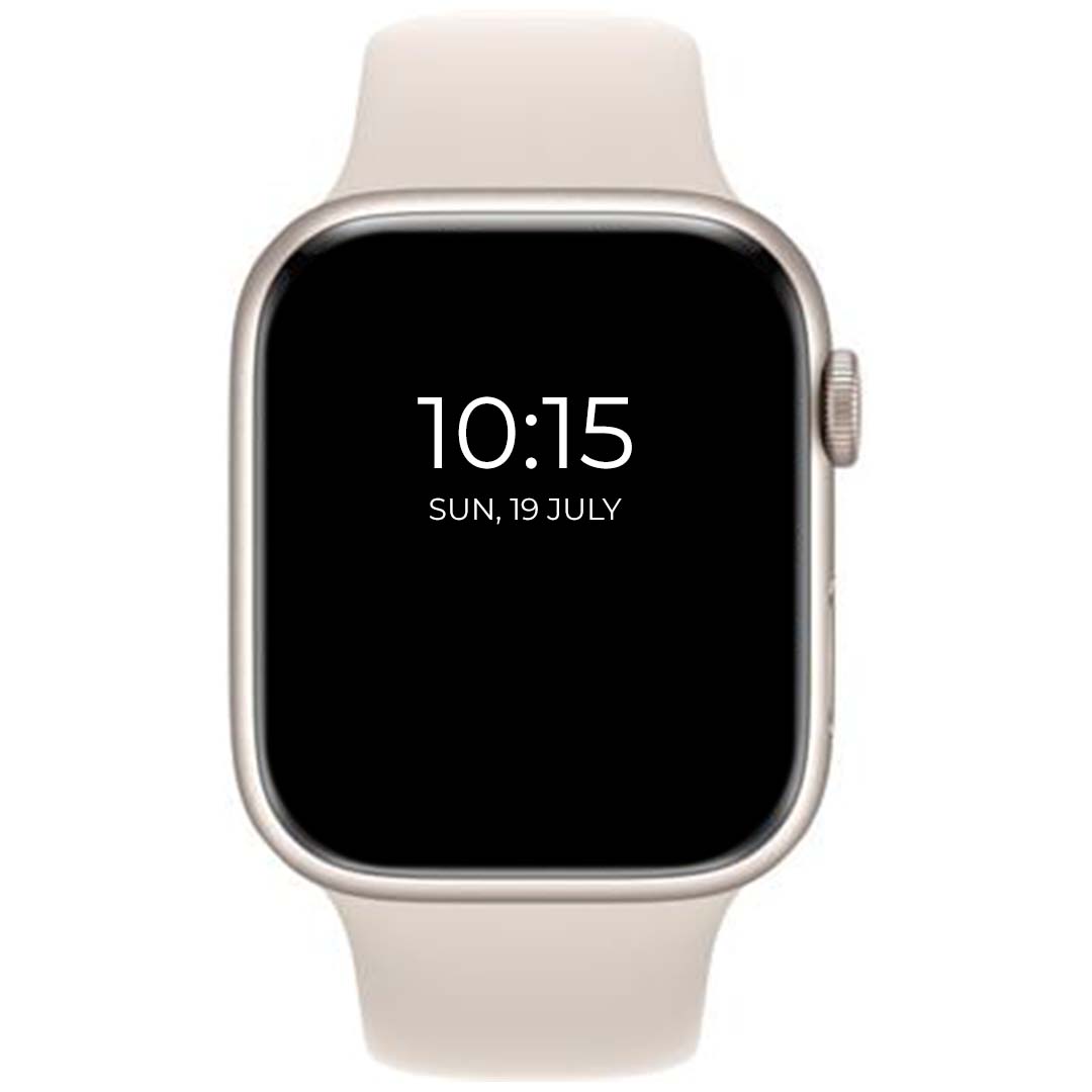 Apple Watch S7 GPS 41mm Starlight Aluminium Case with Starlight Sport Band (Refurbished Grade A)